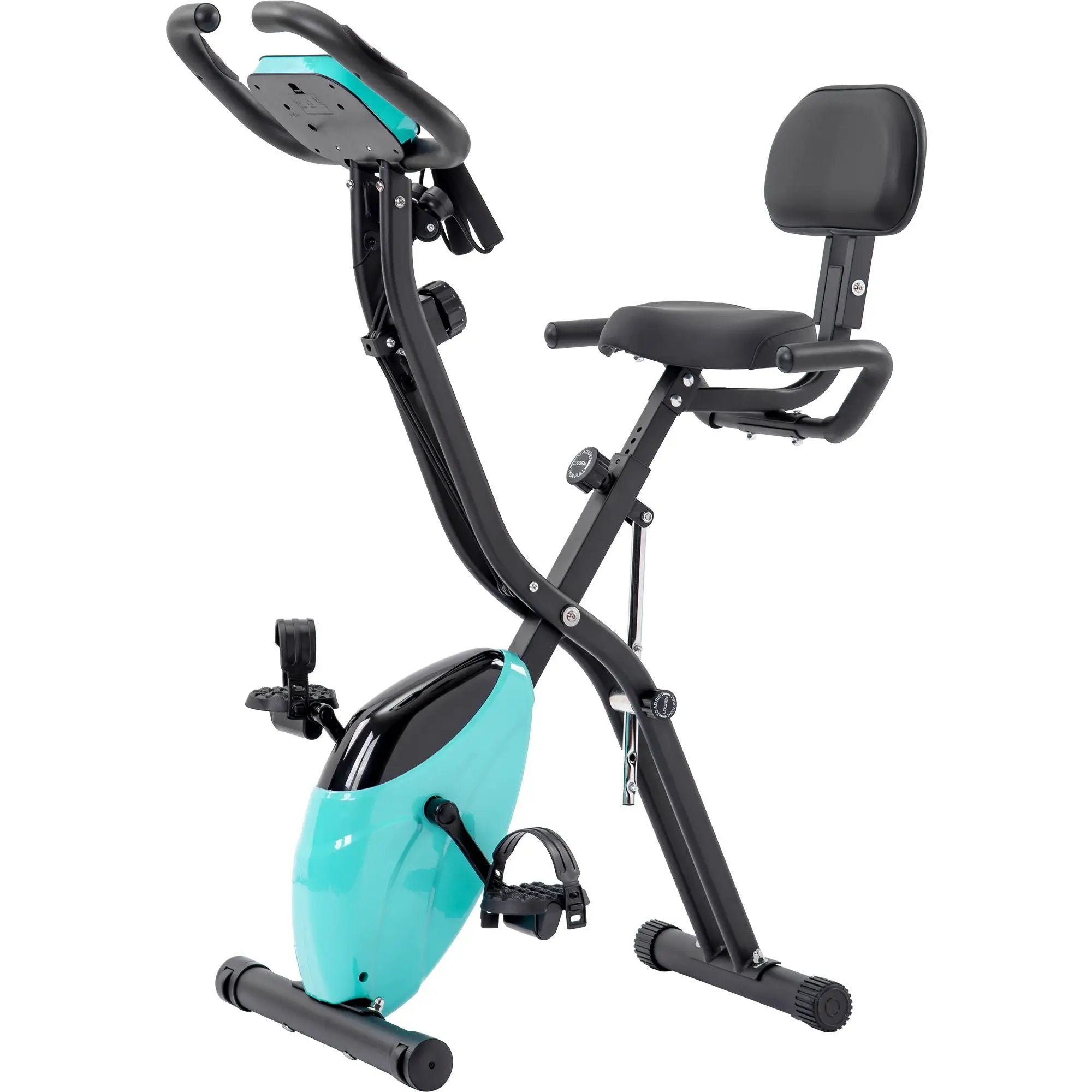 Exercise Bike Folding Stationary Bikes For Home With 16 Level Magnetic Resistance by HouseOfZazla