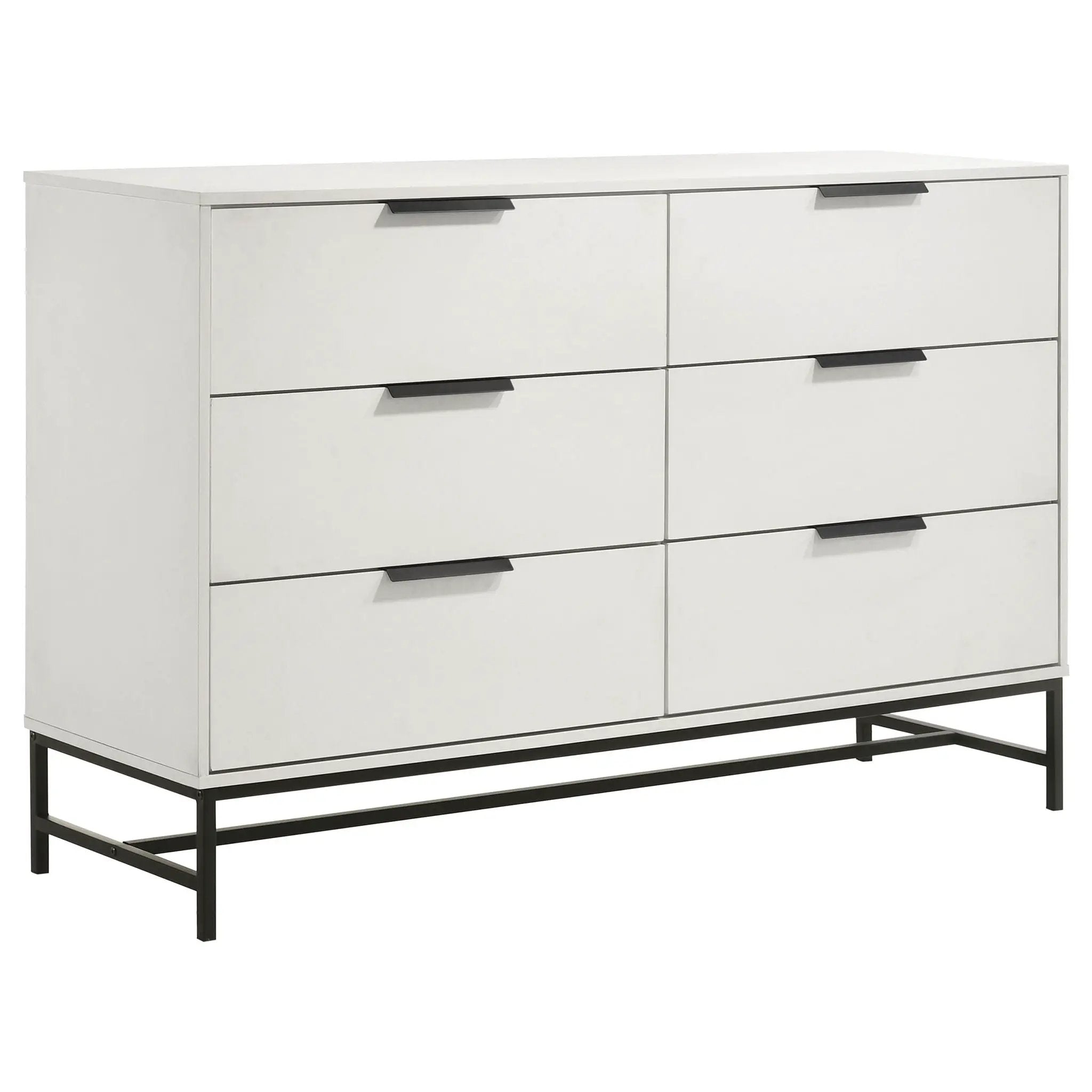 Sonora 6-drawer Bedroom Dresser White by Unique Piece Furniture