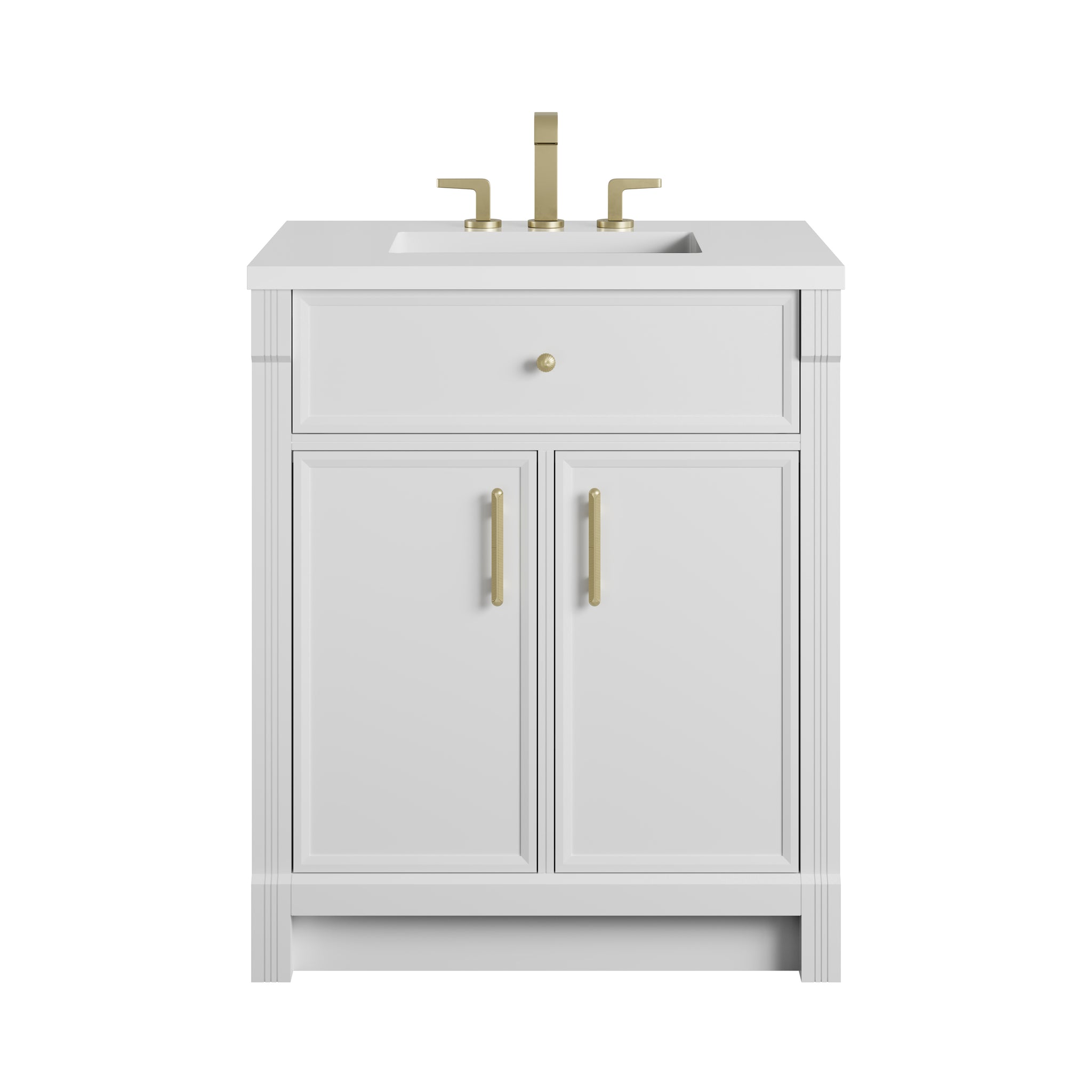 James Martin Bellshire 30" Single Bathroom Vanity, Bright White, view 28