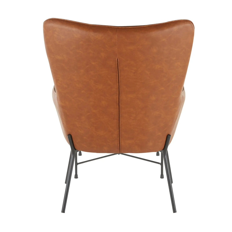 Izzy - Industrial Lounge Chair & Ottoman Set by Unique Piece Furniture