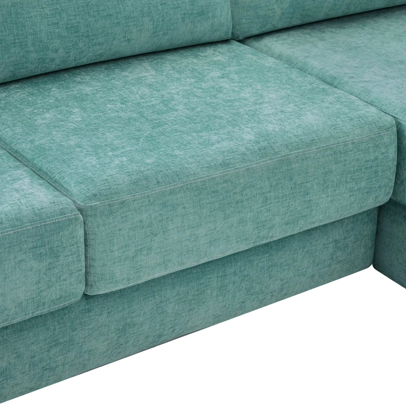 L-Shaped Modular Sofa With Double Layer Cushion by HouseOfZazla