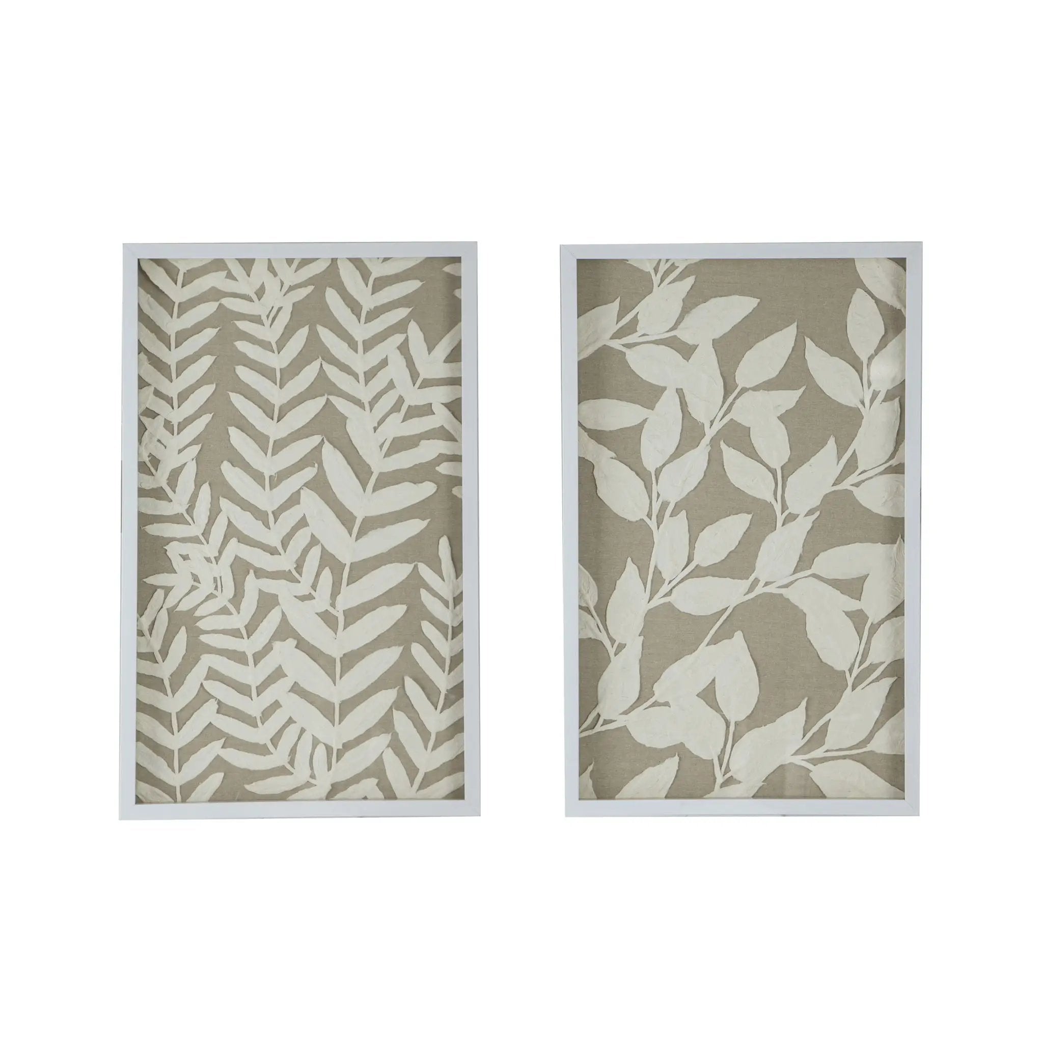 Shadow Box Wall Decor (Set of 2) - White by HouseOfZazla