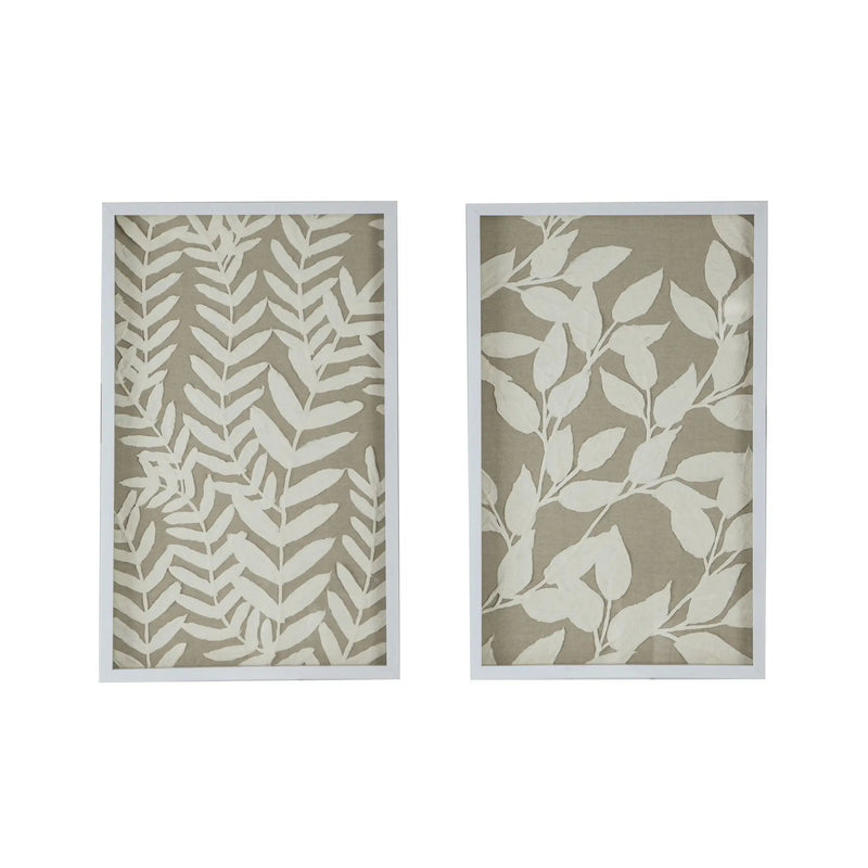 Shadow Box Wall Decor (Set of 2) - White by HouseOfZazla