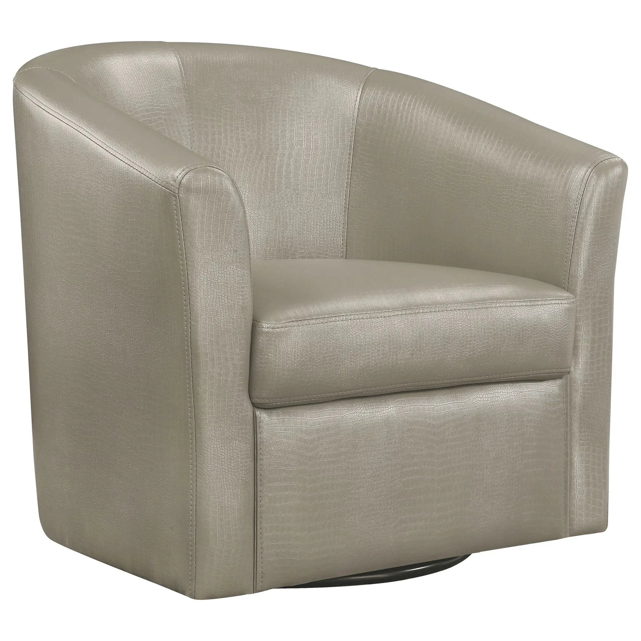 Swivel Armchair With Barrel-Back Design by HouseOfZazla