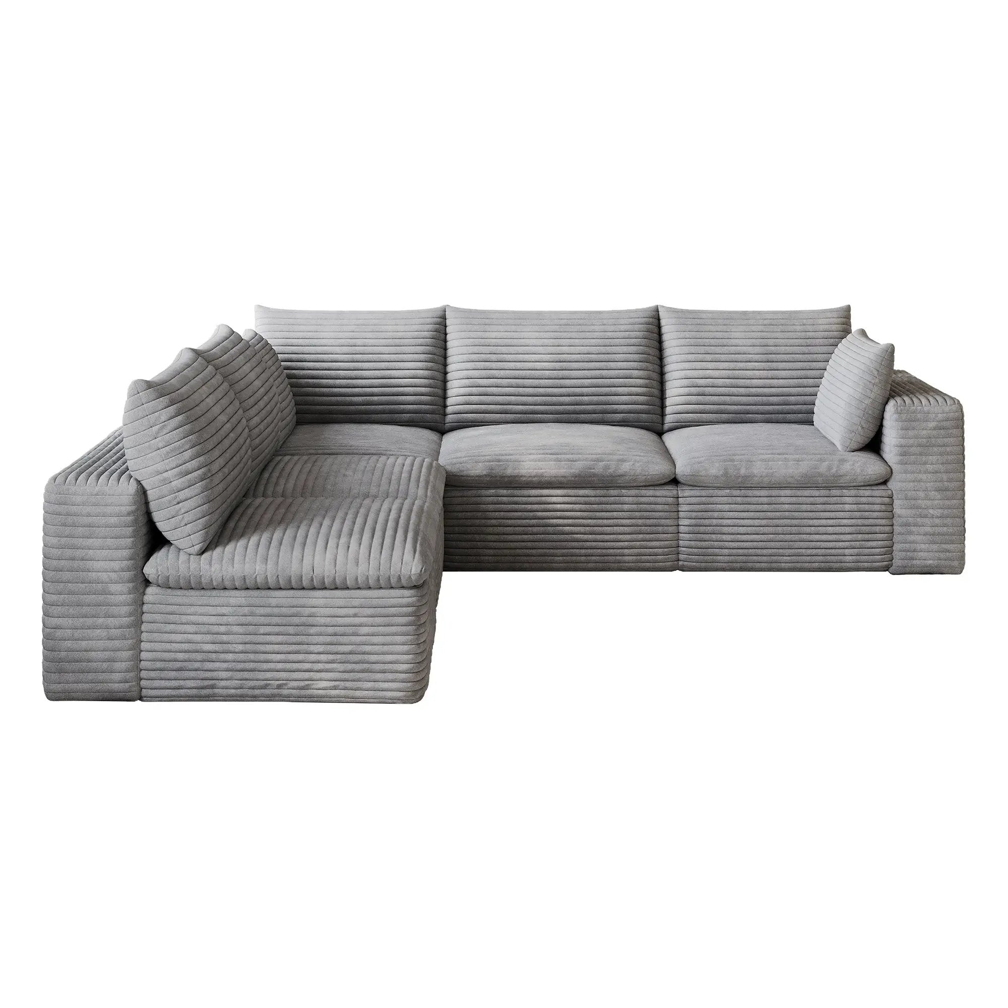 Cloud Sofa - 99*103" Corduroy Fabric by HouseOfZazla