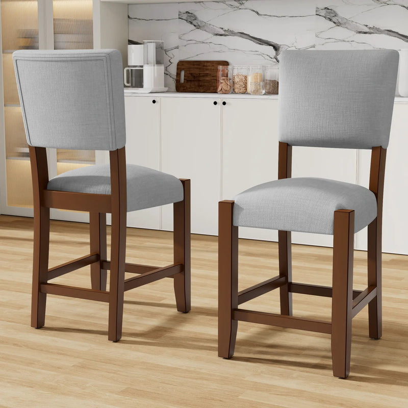 Mid Century Modern Bar Stools, Upholstered Counter Chairs by Unique Piece Furniture