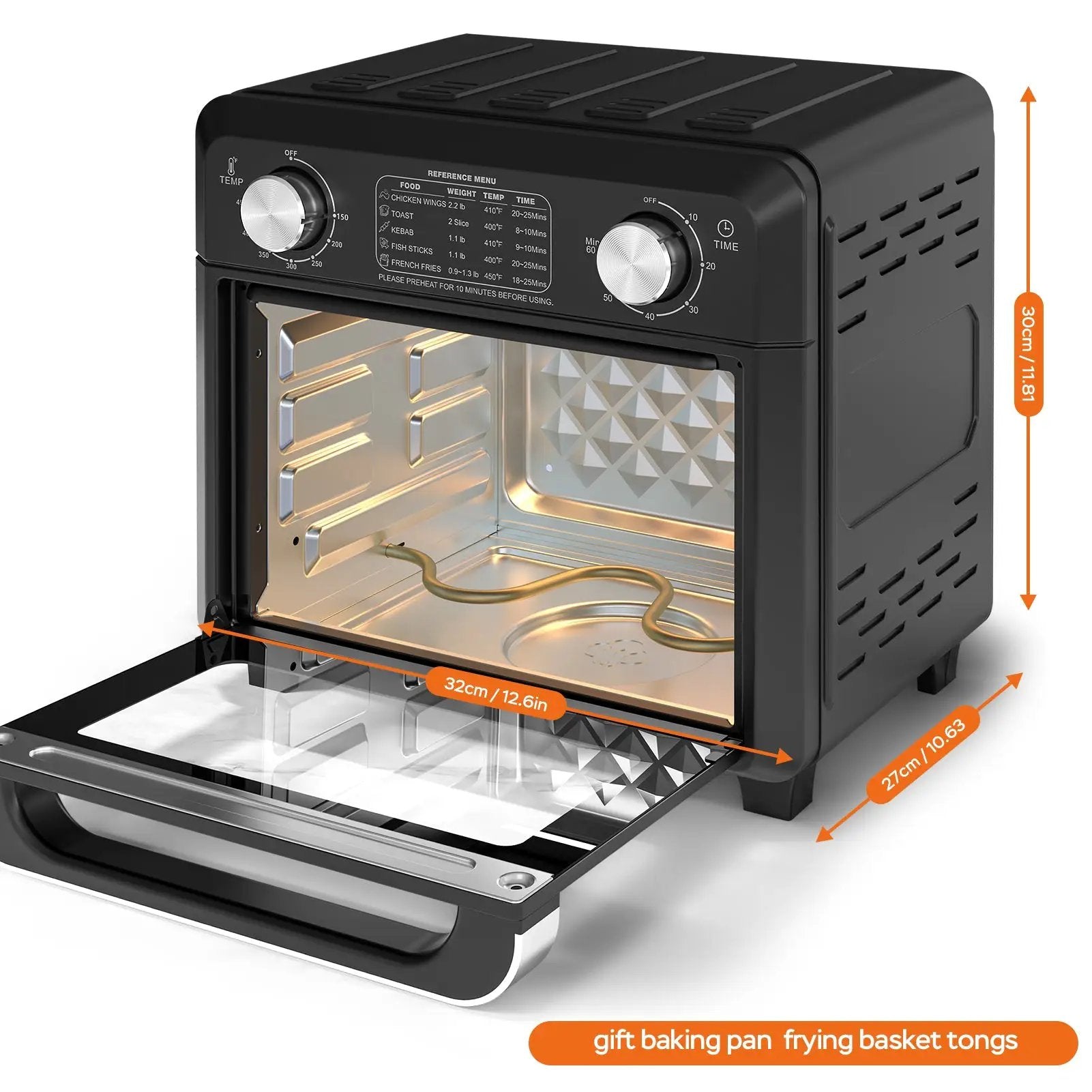 GBK 11QT Compact Air Fryer Toaster Oven by HouseOfZazla