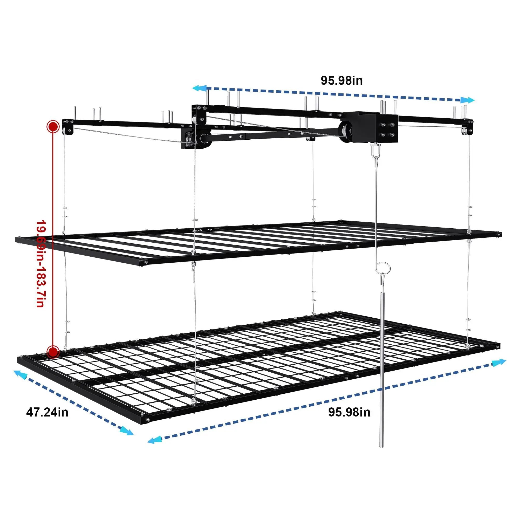 Overhead Garage Storage Rack by HouseOfZazla