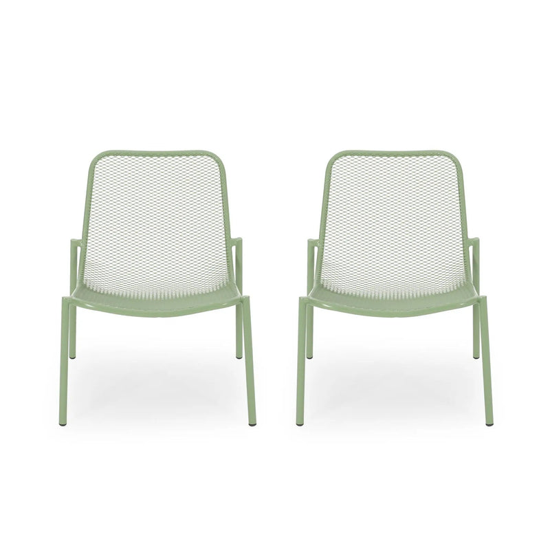 Outdoor Iron Chair With Mesh Design by HouseOfZazla