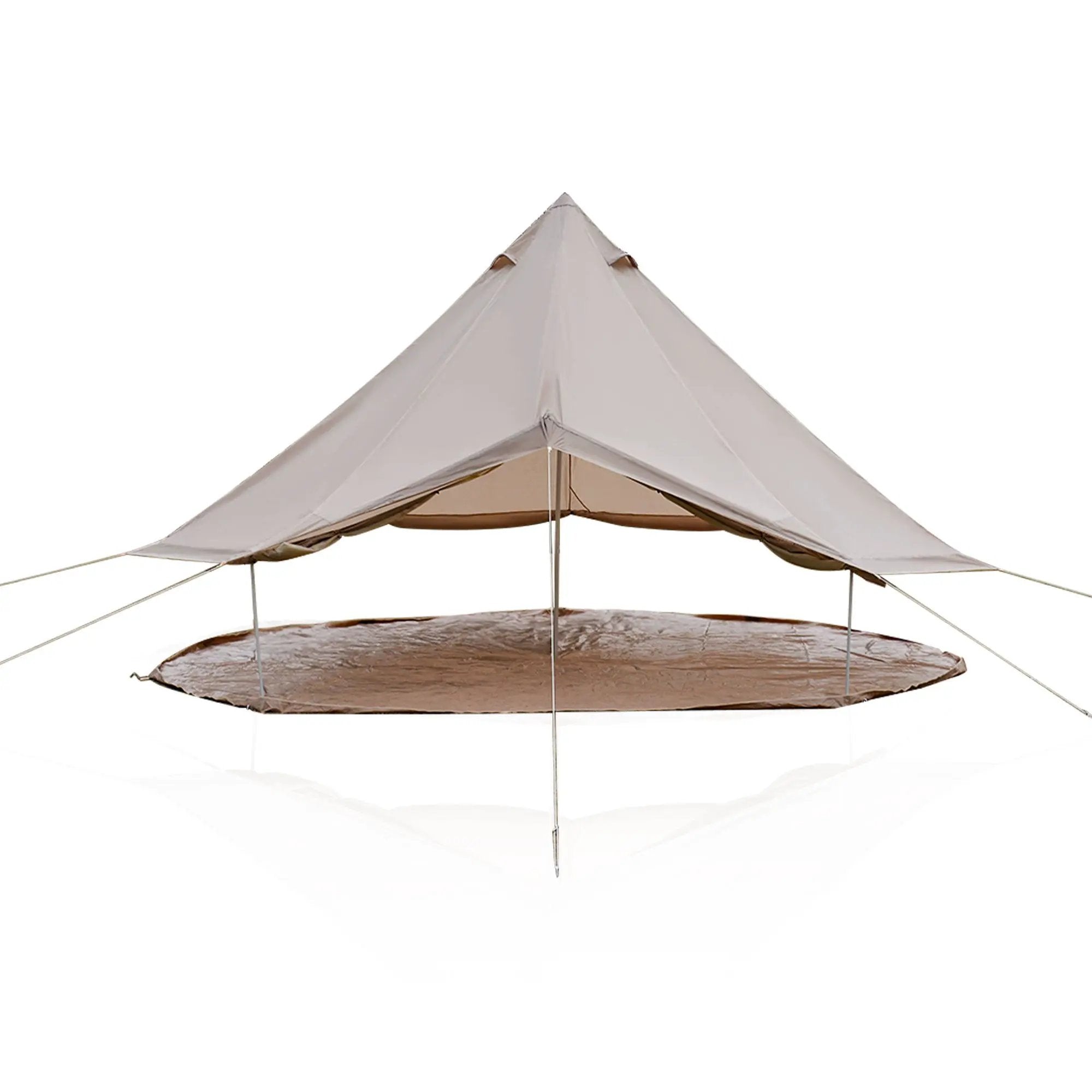 4 Season Bell Tent 13.1FT, Beige Waterproof Glamping Yurt Tent by HouseOfZazla