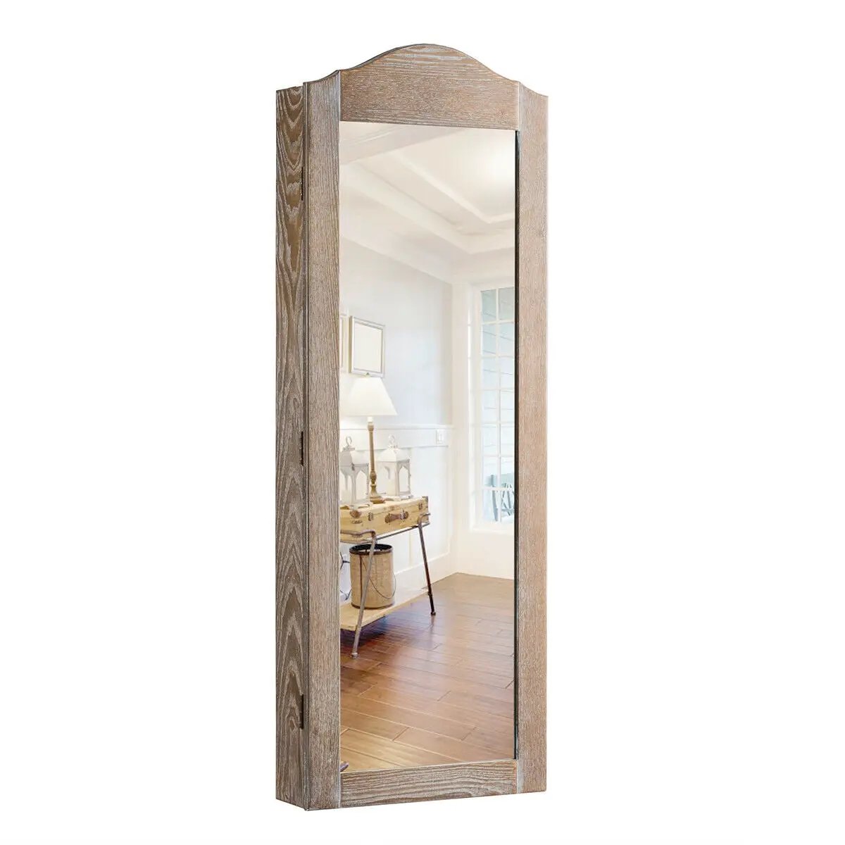 Wall/Door Mounted Jewelry Armoire Cabinet with Mirror by DirectDeals