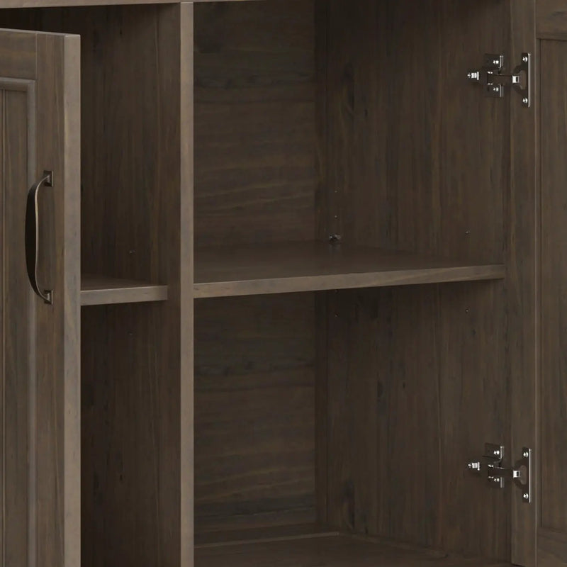 Lev - Wide Storage Cabinet - Smoky Brown by HouseOfZazla