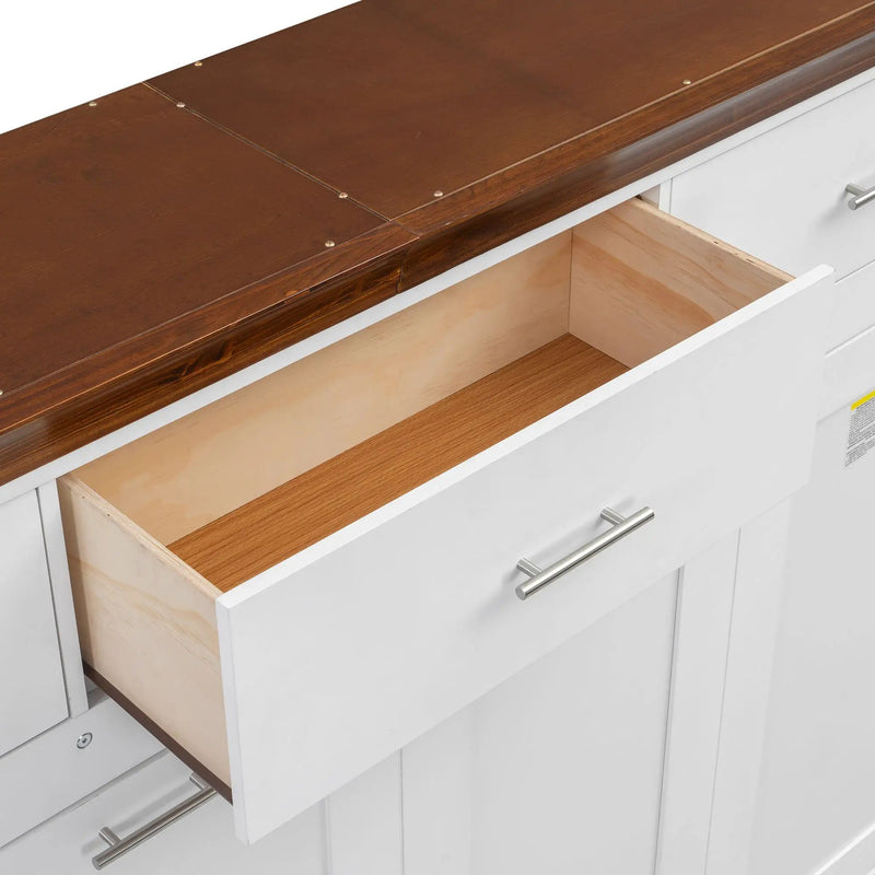 Twin Size Murphy Bed With 3 Drawers - White by HouseOfZazla