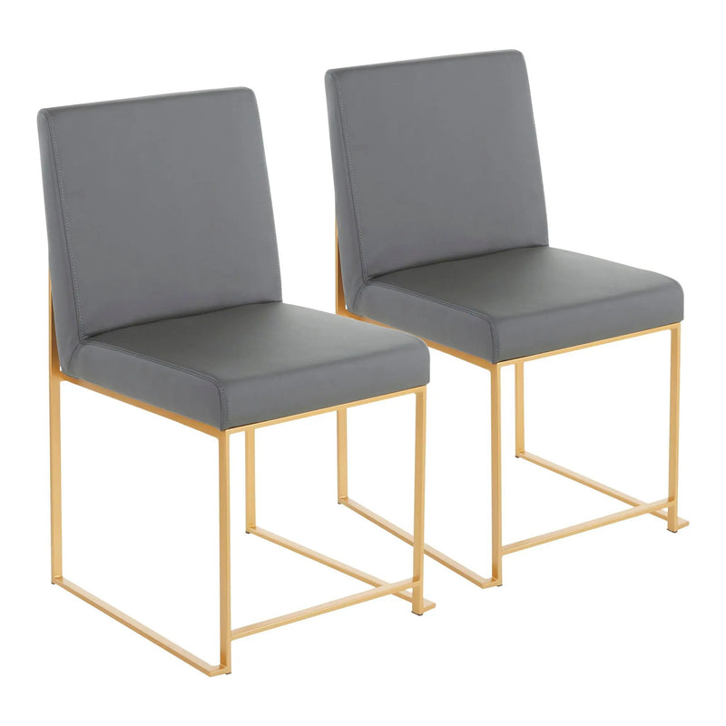 Fuji - Contemporary Stylish Frame, High Back Dining Chair (Set of 2) by Unique Piece Furniture