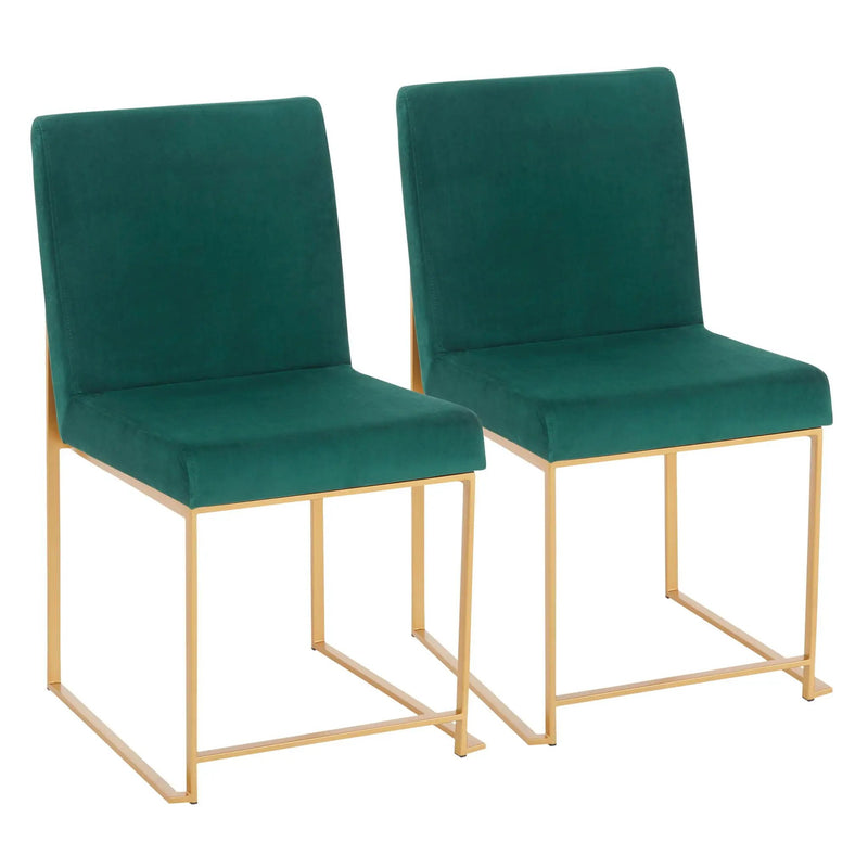 Fuji - Contemporary Stylish Frame, High Back Dining Chair (Set of 2) by Unique Piece Furniture