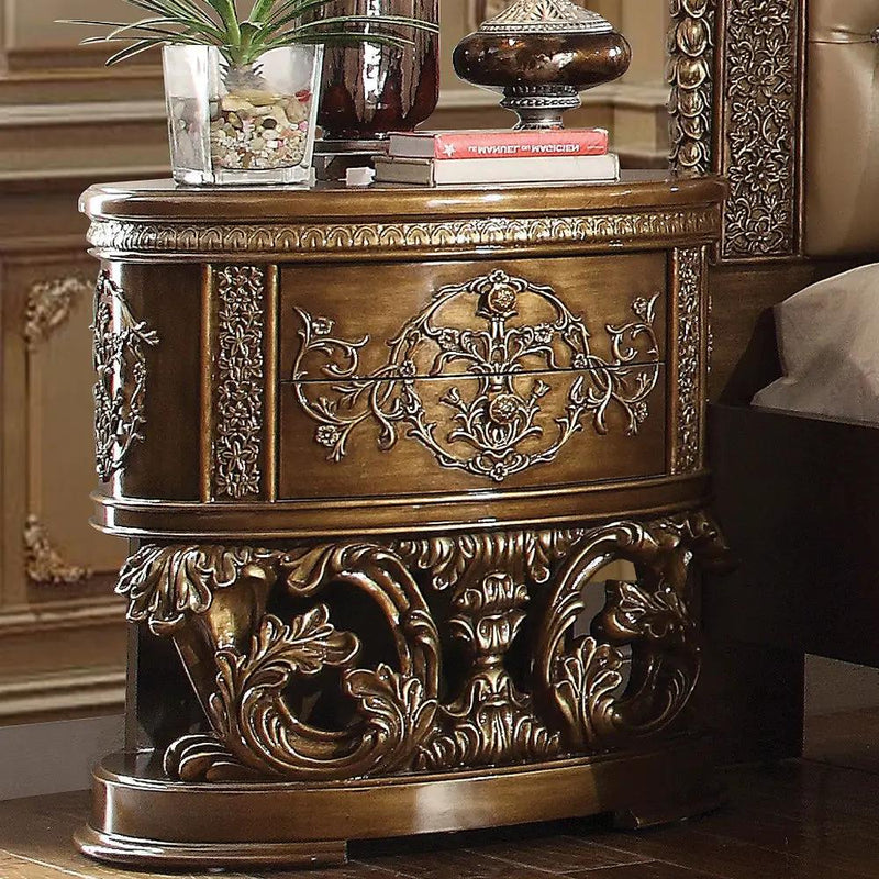 Constantine - Nightstand - Brown & Gold by Unique Piece Furniture