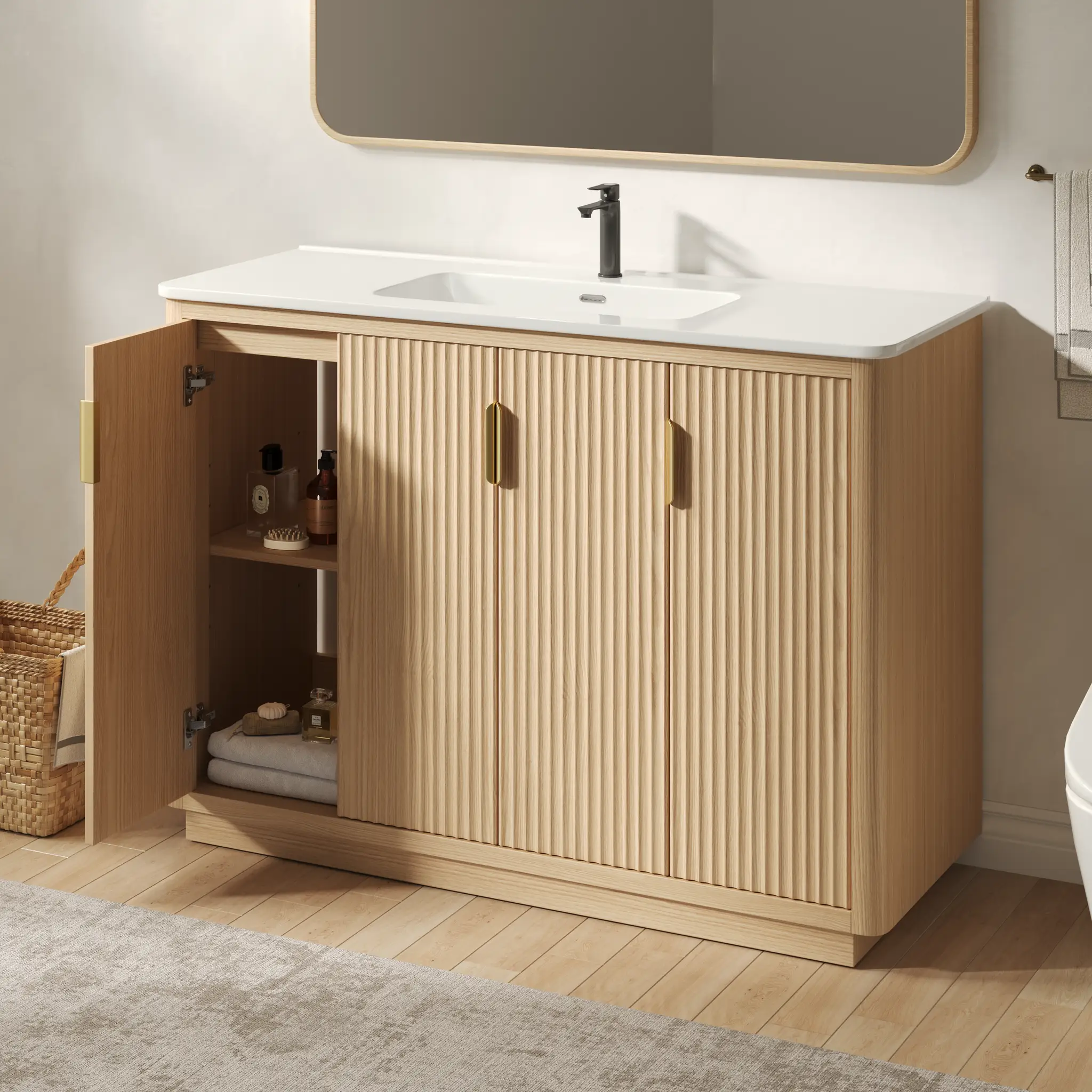 48 Inch Freestanding Bathroom Vanity by HouseOfZazla