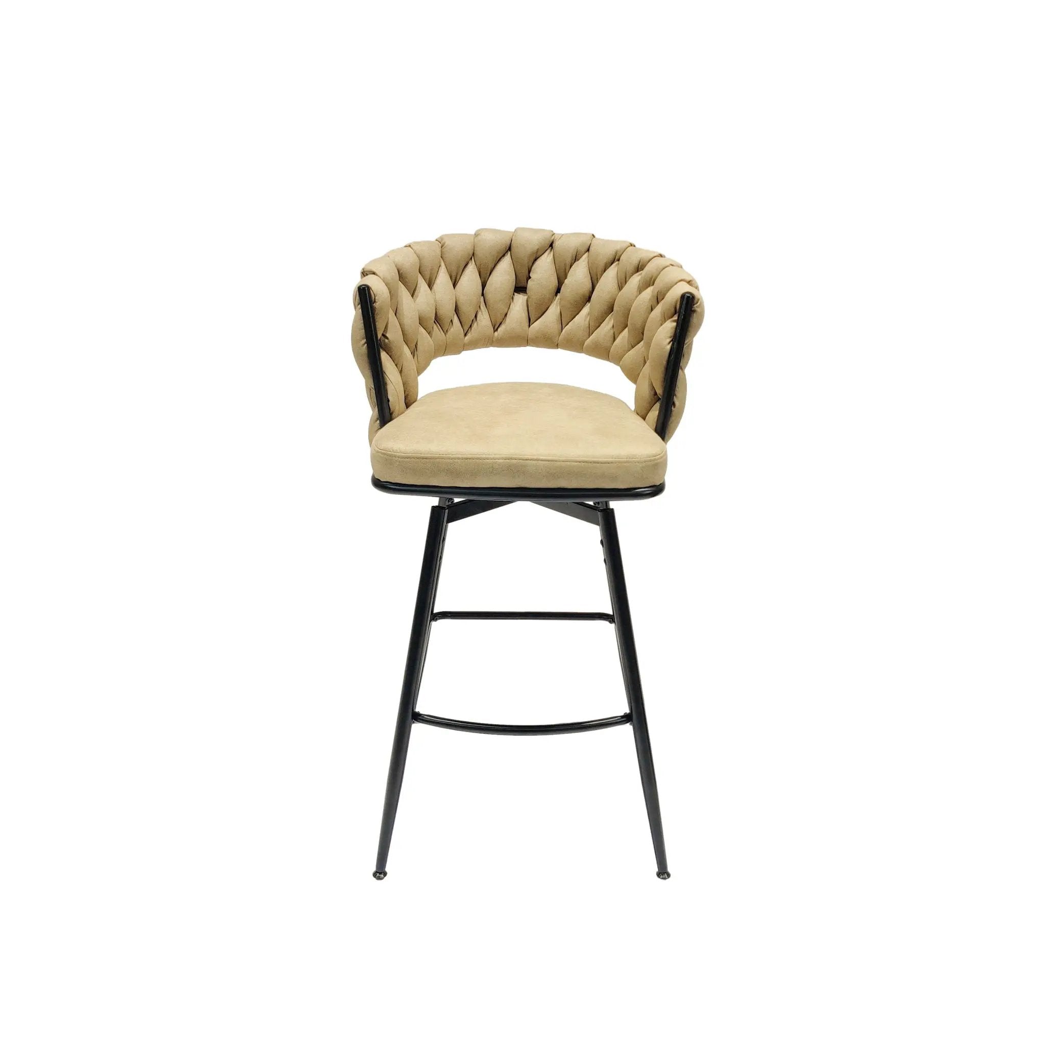 Bar Stool 360 Swivel With Back Footrest by HouseOfZazla