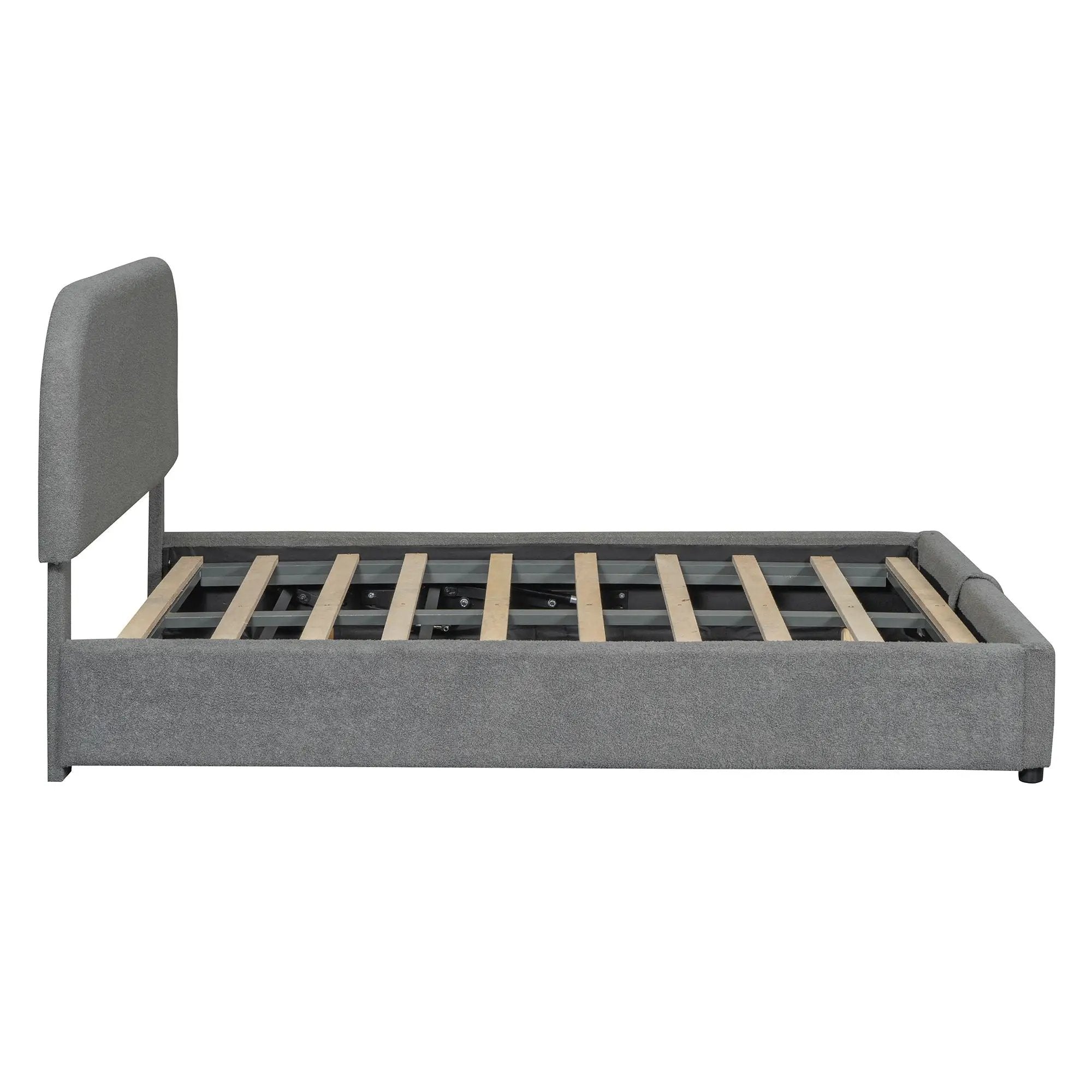 Upholstered Platform Bed With Hydraulic Storage System by HouseOfZazla
