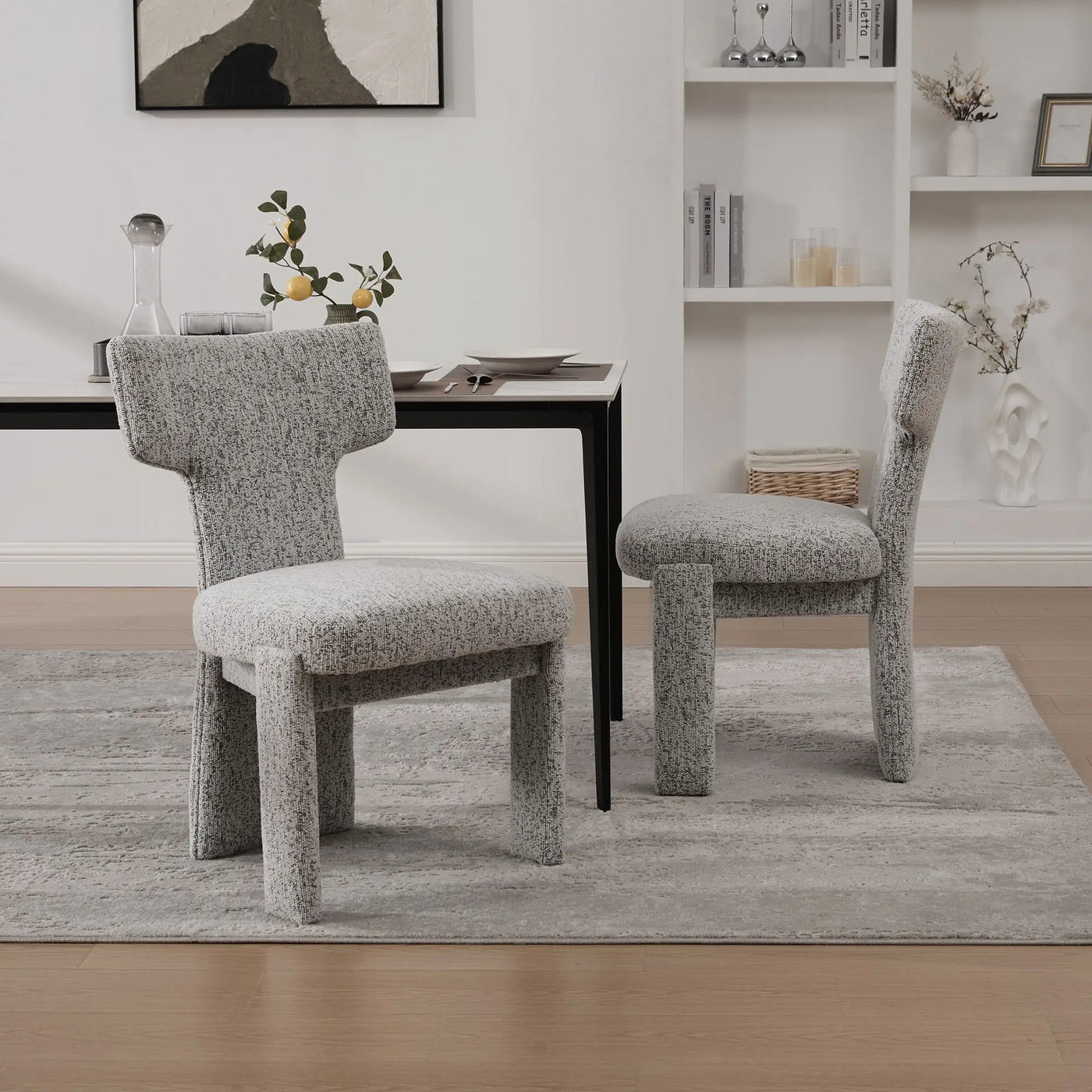 Armless Curved Back Accent Chairs by HouseOfZazla