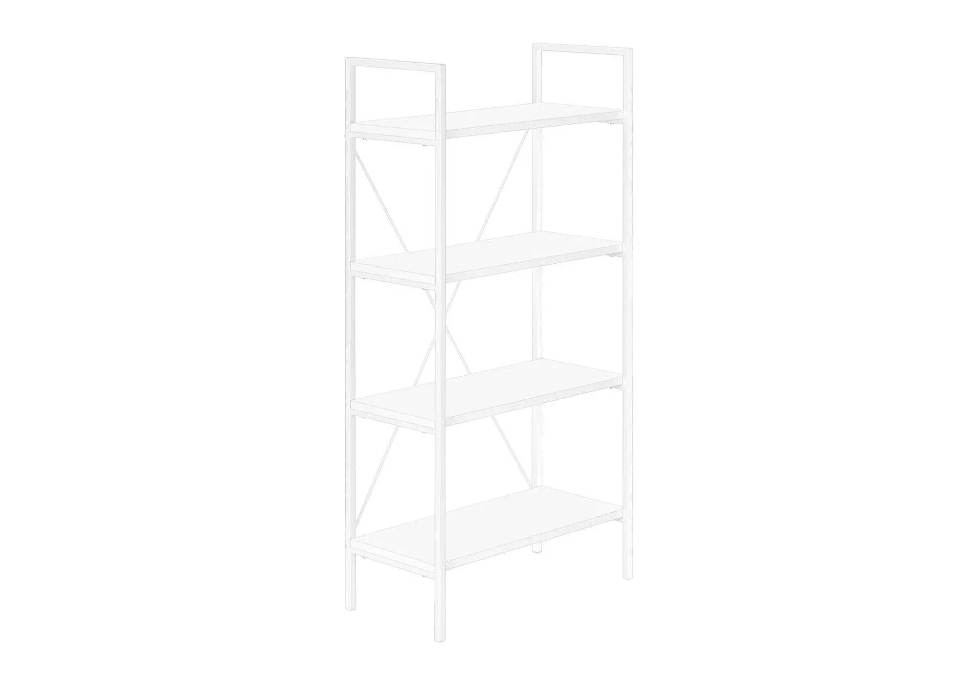 4-Tier Contemporary Bookshelf for Office & Bedroom by HouseOfZazla