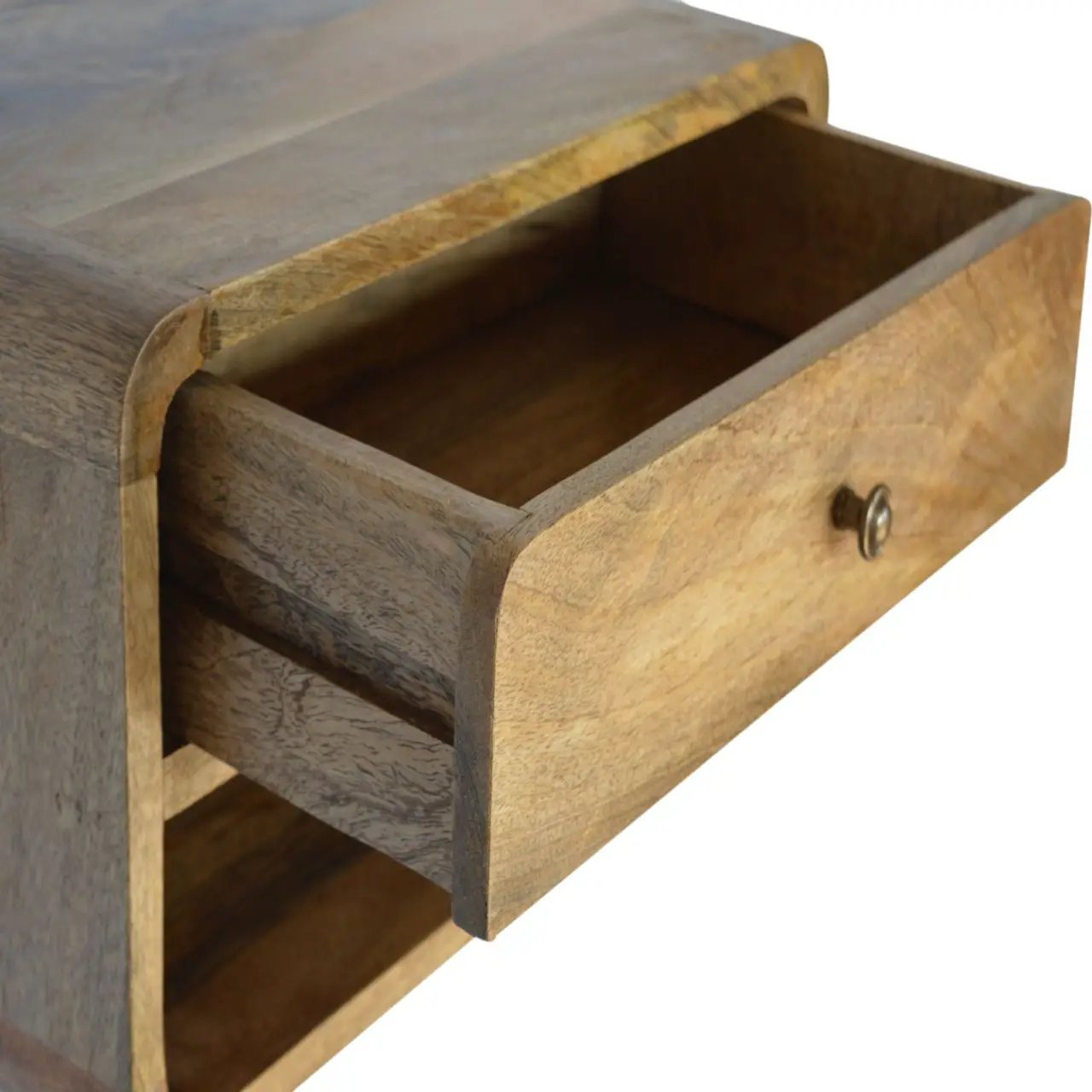 Curve Upper Slot Floating Nightstand by Unique Piece Furniture