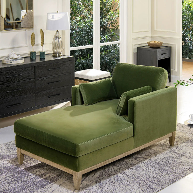 Knox - Modern Farmhouse Chaise Lounge Chair by HouseOfZazla
