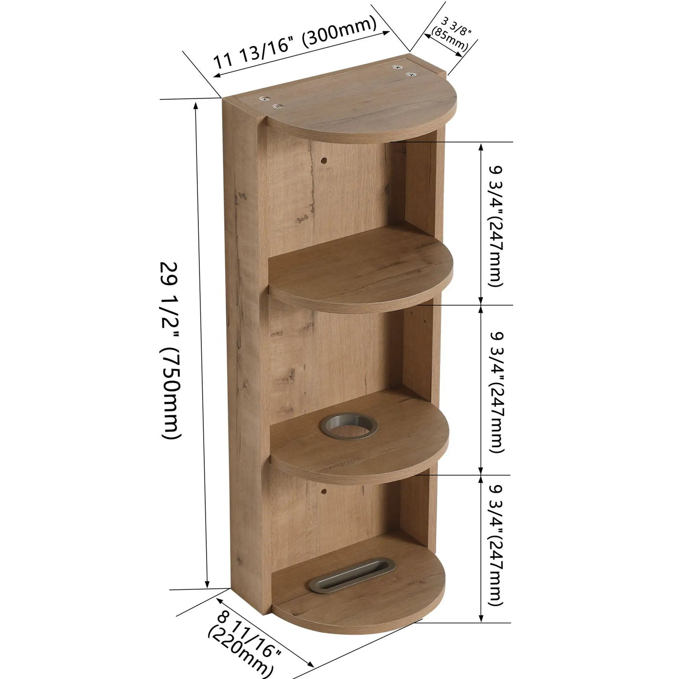 Bathroom Wall Mounted Storage Rack With Float Mounting Design by Unique Piece Furniture