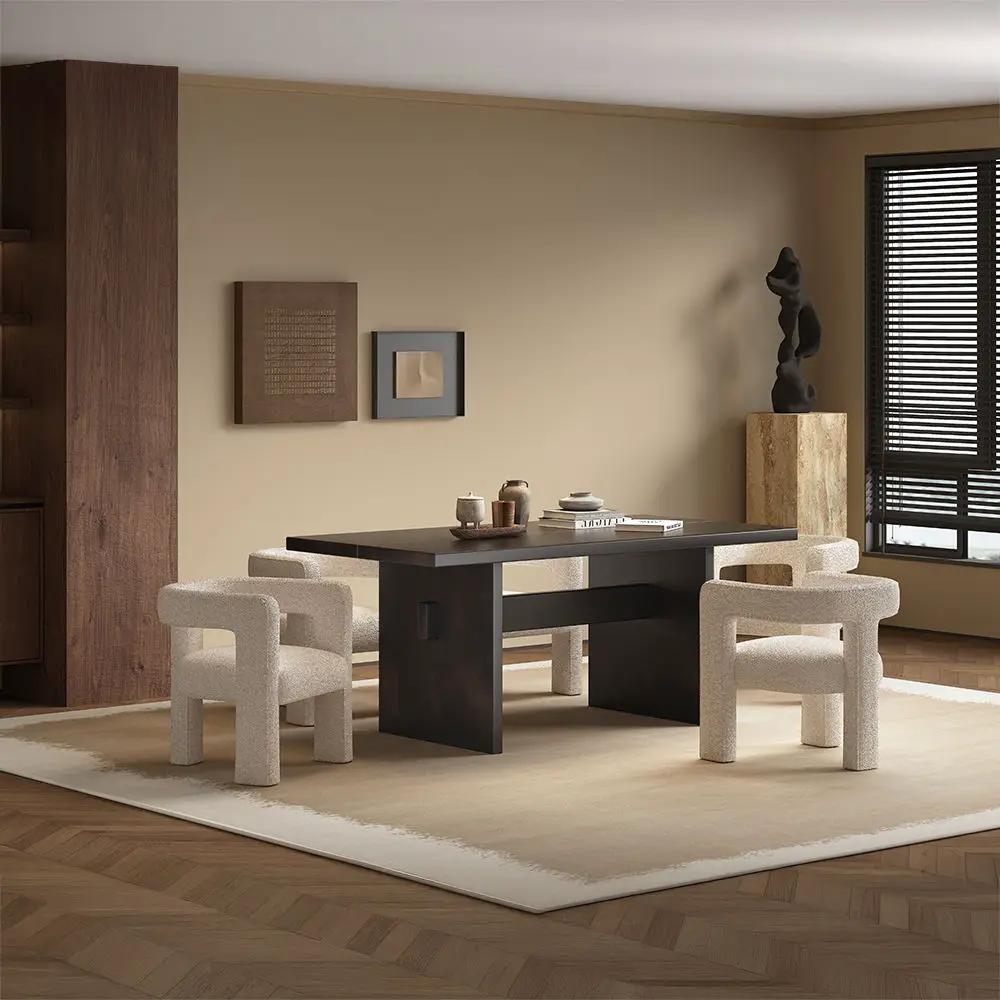 Lomas - Side Chair (Set of 2) - Beige Boucle by Unique Piece Furniture