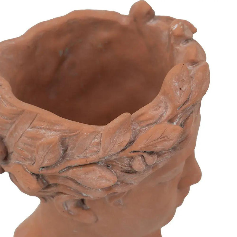 D7X11" Visage Head Bust Planter - Brown by HouseOfZazla