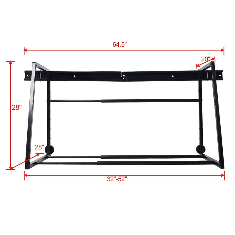 Heavy Duty Adjustable Garage Wall Multi-Tire Rack Storage - Black