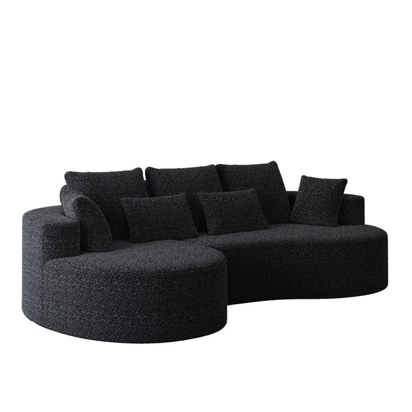 Curved Oversized Sectional Sofa With Extra Deep Seat