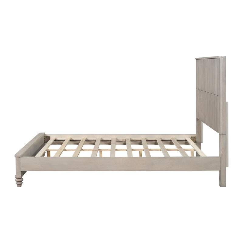Platform Bed Frame With Tall Headboard by HouseOfZazla