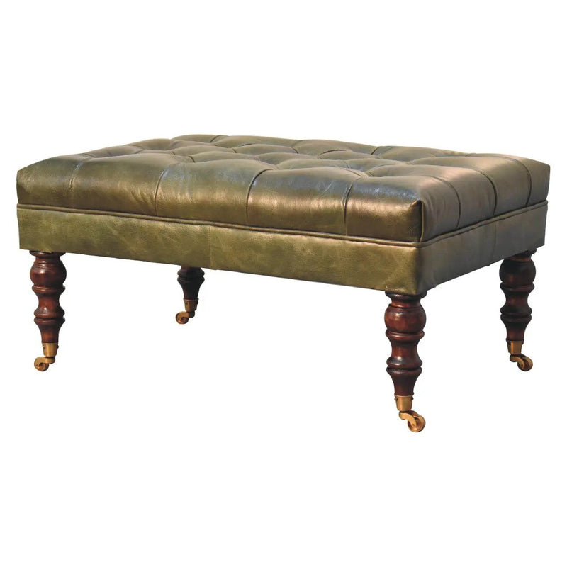 Buffalo - Ottoman With Castor Legs by HouseOfZazla