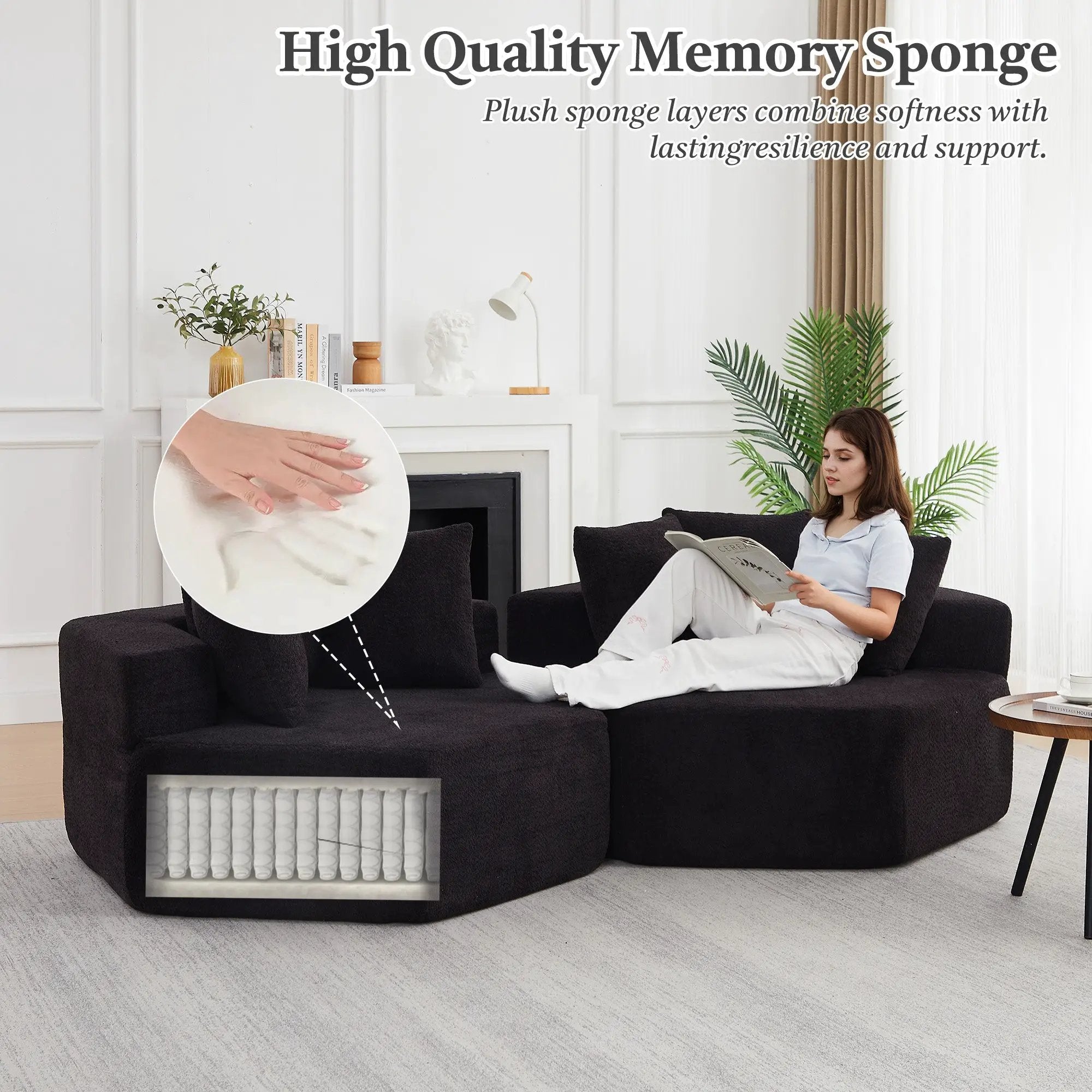 54-Inch Modern-Style Hexagonal Lounge Chair by HouseOfZazla