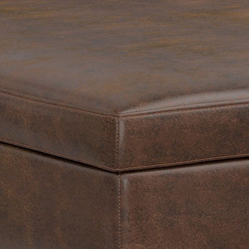 Owen - Multifunctional Square Coffee Table Storage Ottoman by HouseOfZazla