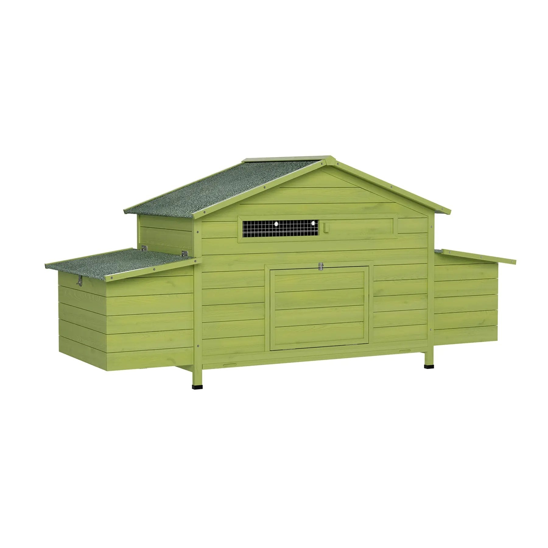 70" Large Wooden Chicken Coop with 2 Nesting Boxes and Waterproof Roof by HouseOfZazla