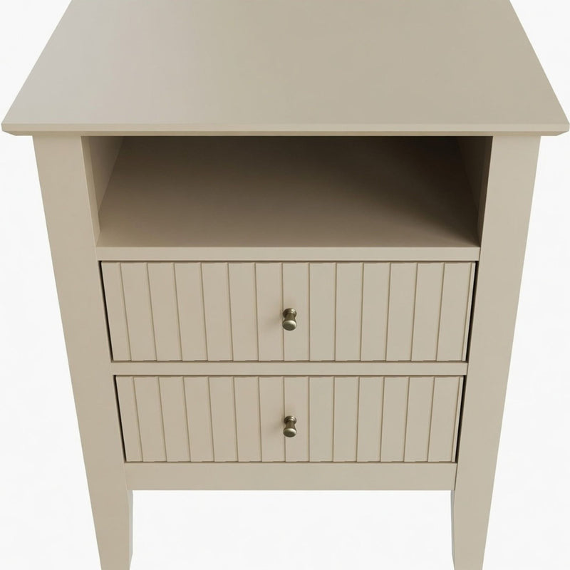 Fluted Nightstand With 2 Drawers by HouseOfZazla