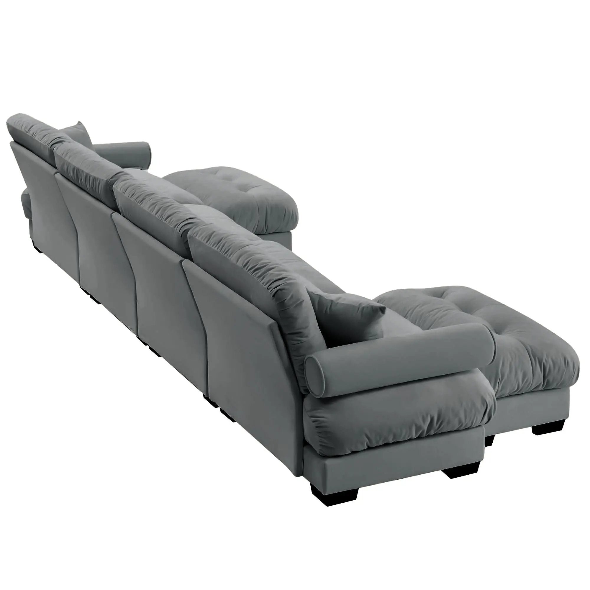 Super Comfort Oversized Modular Sectional Sofa With Movable Ottoman by Unique Piece Furniture