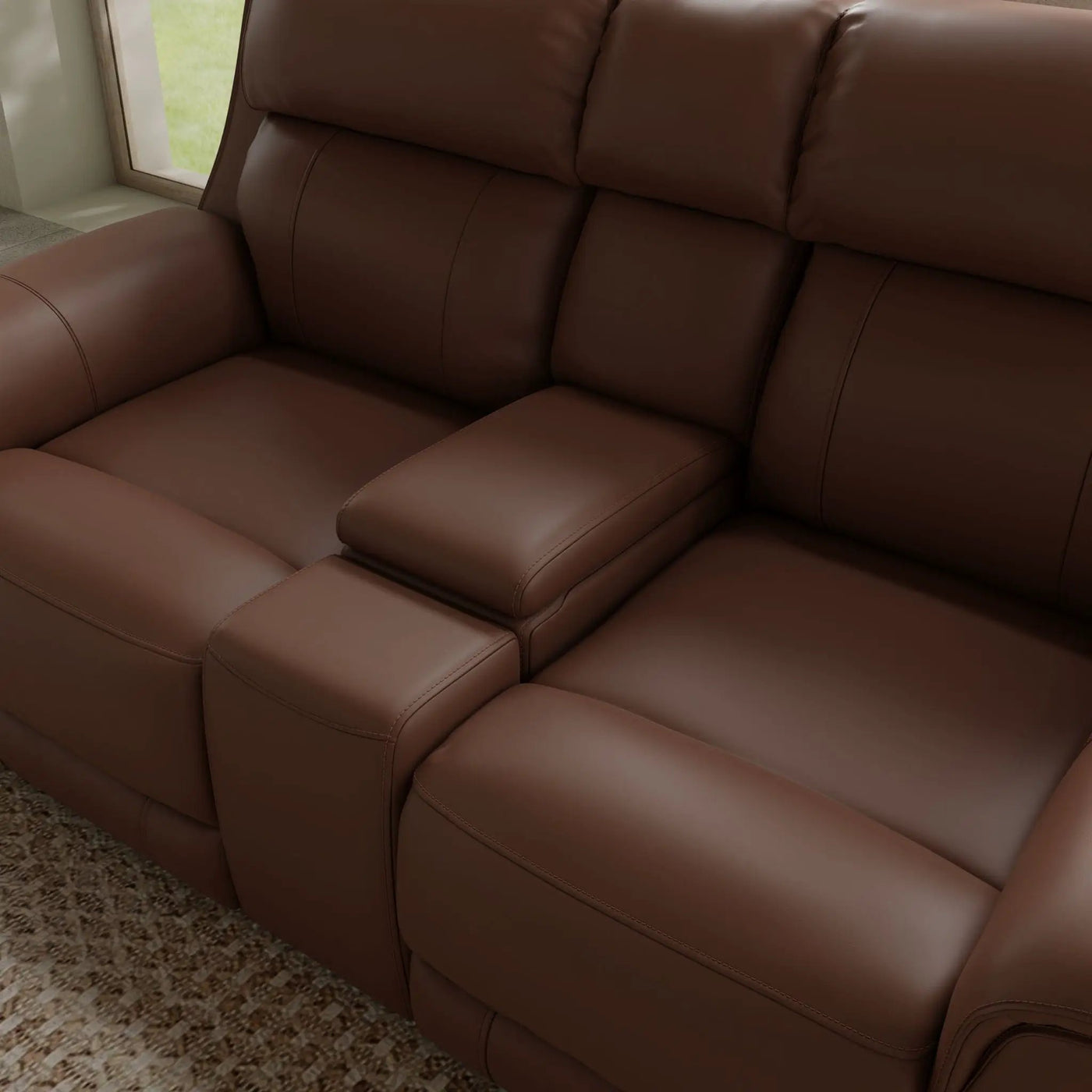 Oslo - Dual Power Reclining Loveseat With Console by HouseOfZazla