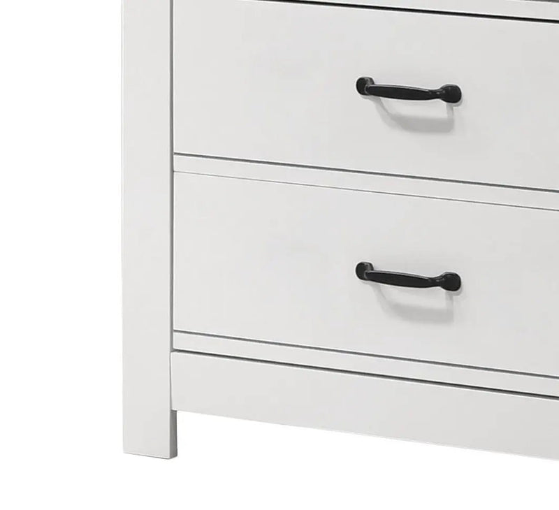 Cassini - 5 Drawer Chest - White by HouseOfZazla