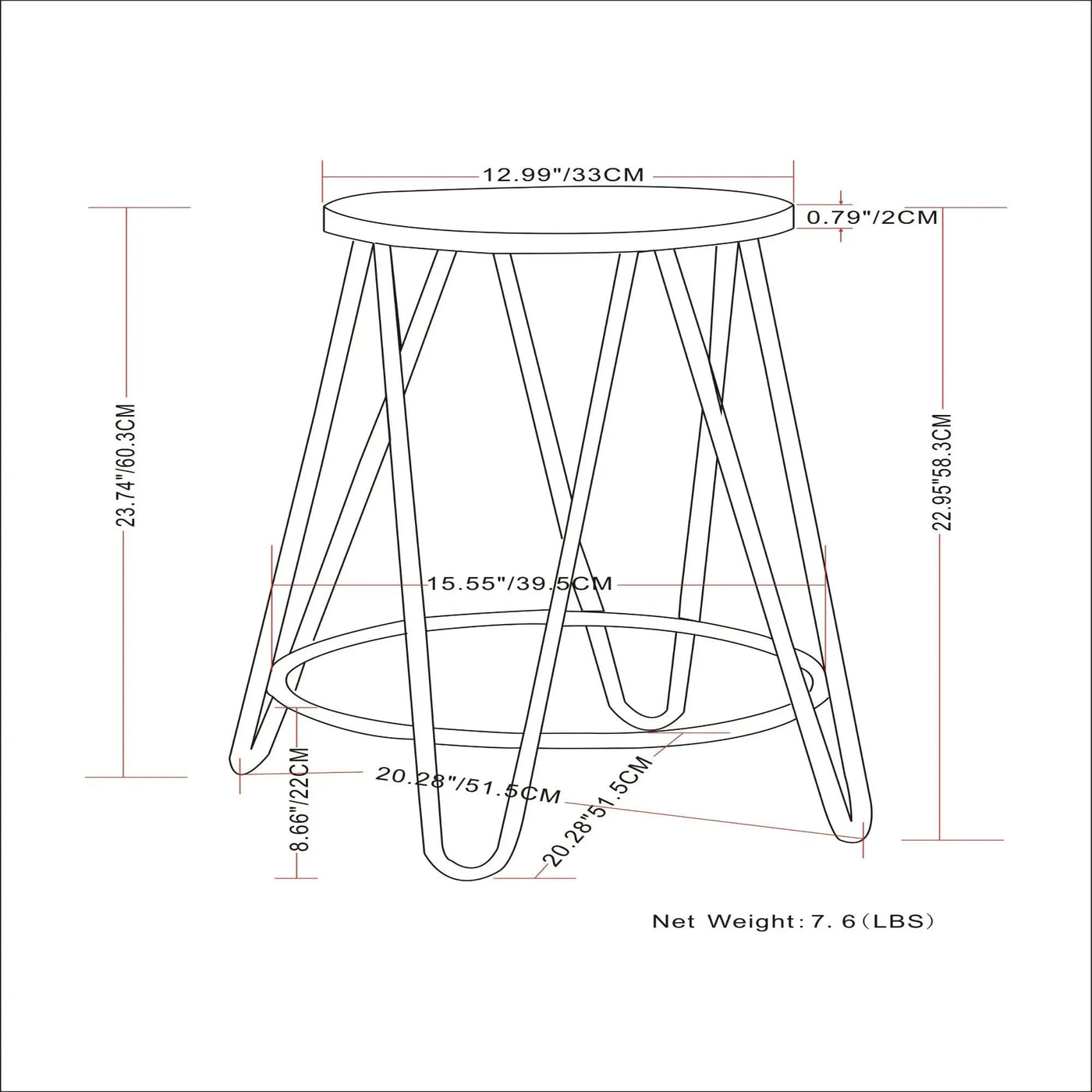 Simeon - Multifunctional Metal Stool With Wood Seat by HouseOfZazla