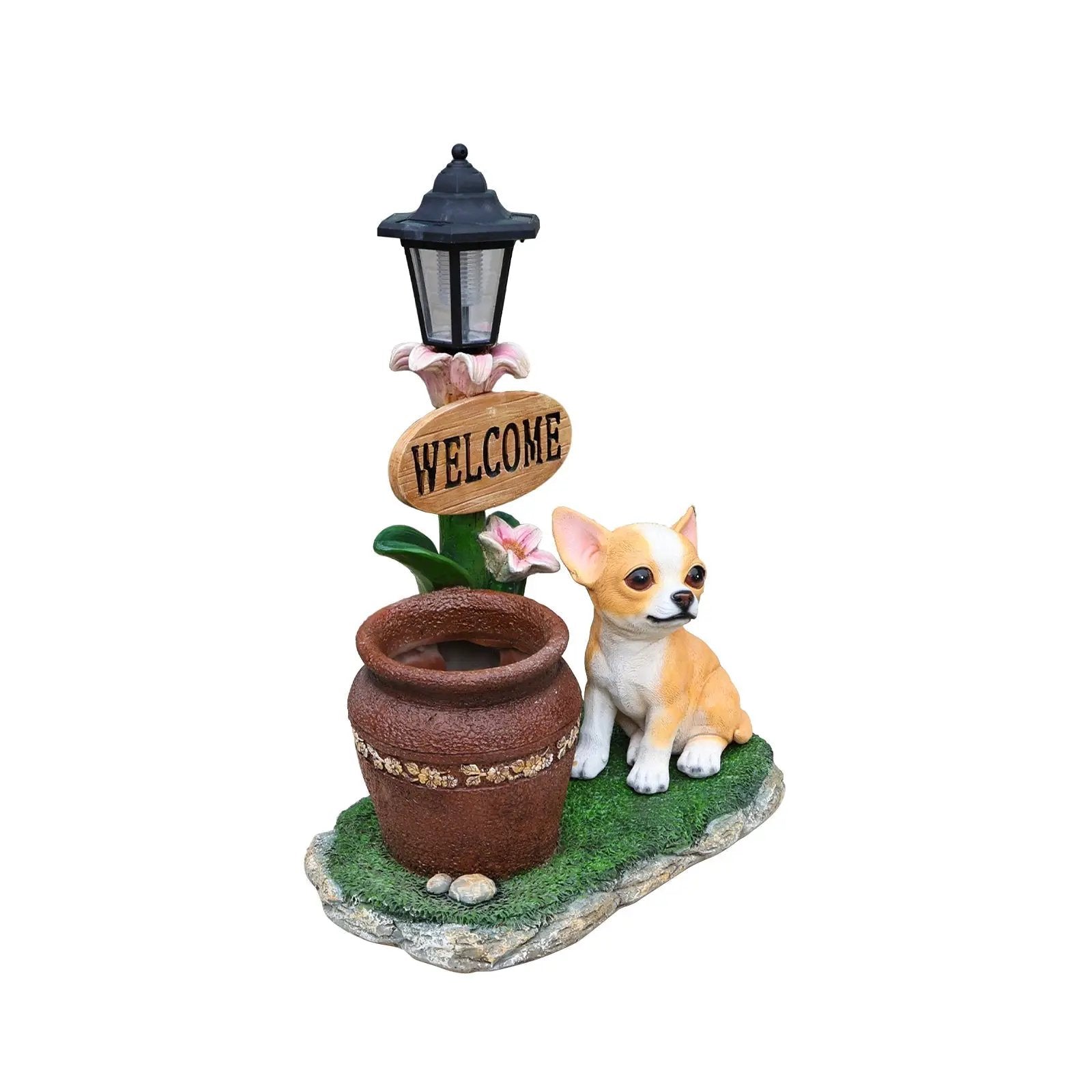 Sitting Corgi Dog Planter Outdoor Decor by HouseOfZazla