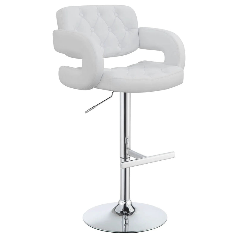 Adjustable Bar Stool With Upholstery by HouseOfZazla