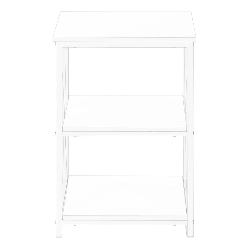 3 Tier Accent Table, Side Marble Look Contemporary & Modern by Unique Piece Furniture