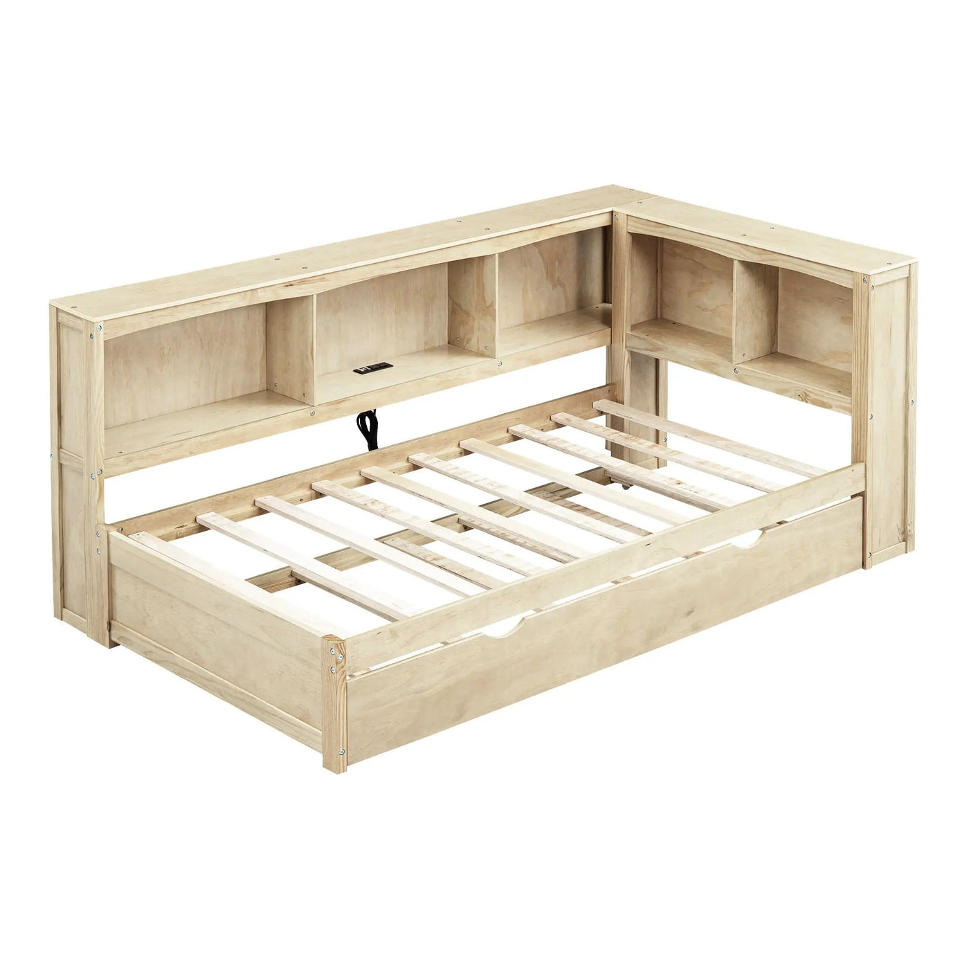Daybed With Trundle, Storage Cabinets, USB Ports by HouseOfZazla