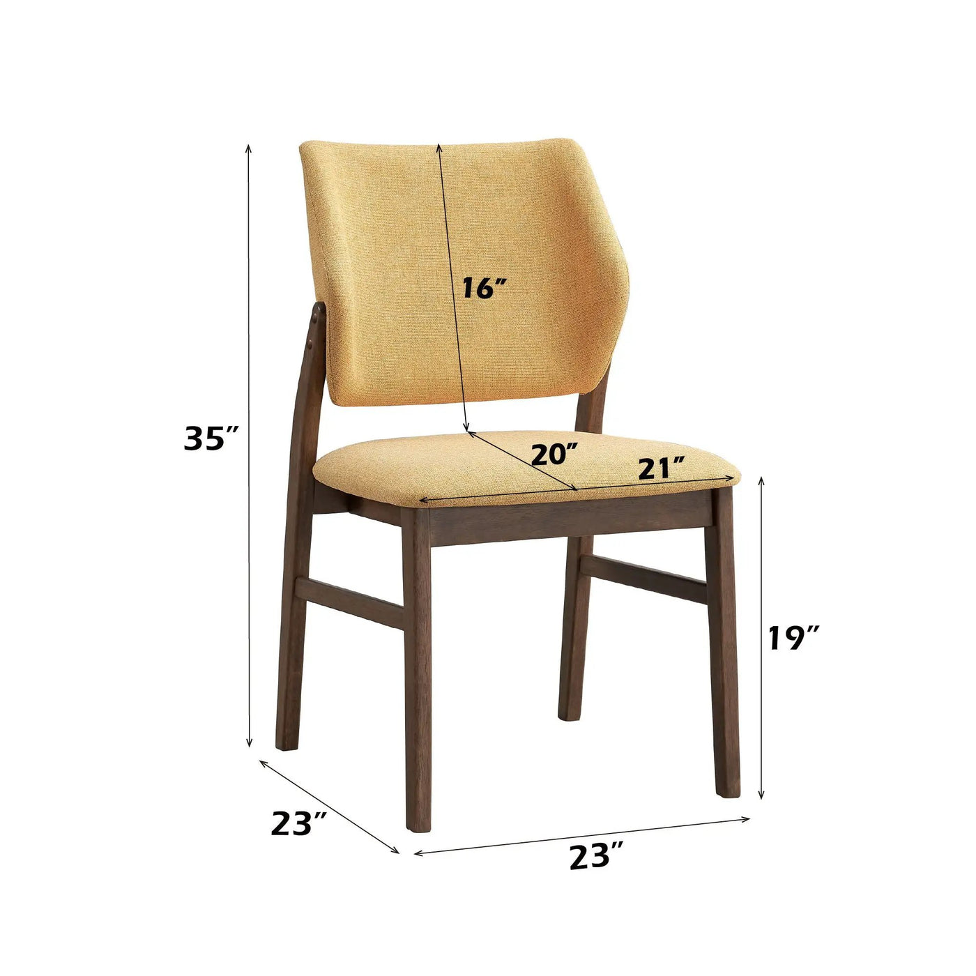 Sarha - Padded Seat Side Chair (Set of 2) by HouseOfZazla