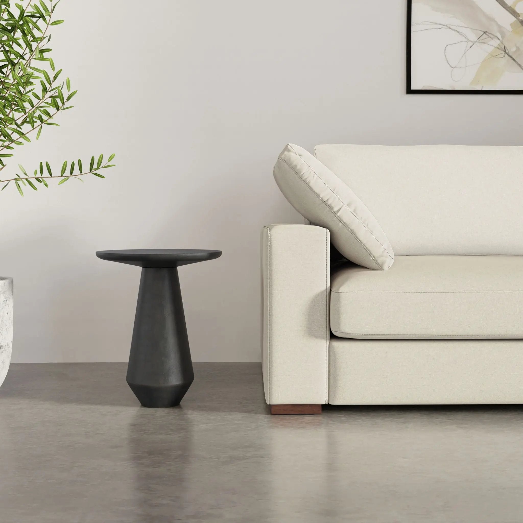 Gloria - Cast Aluminum Side Table - Black by Unique Piece Furniture