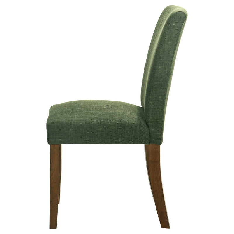 Paxton Upholstered Dining Side Chair Green (Set of 2) by Unique Piece Furniture