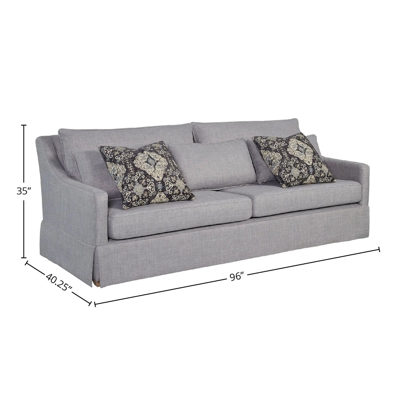 Sofa With 3 Reversable Cushions And 2 Pillows by Unique Piece Furniture